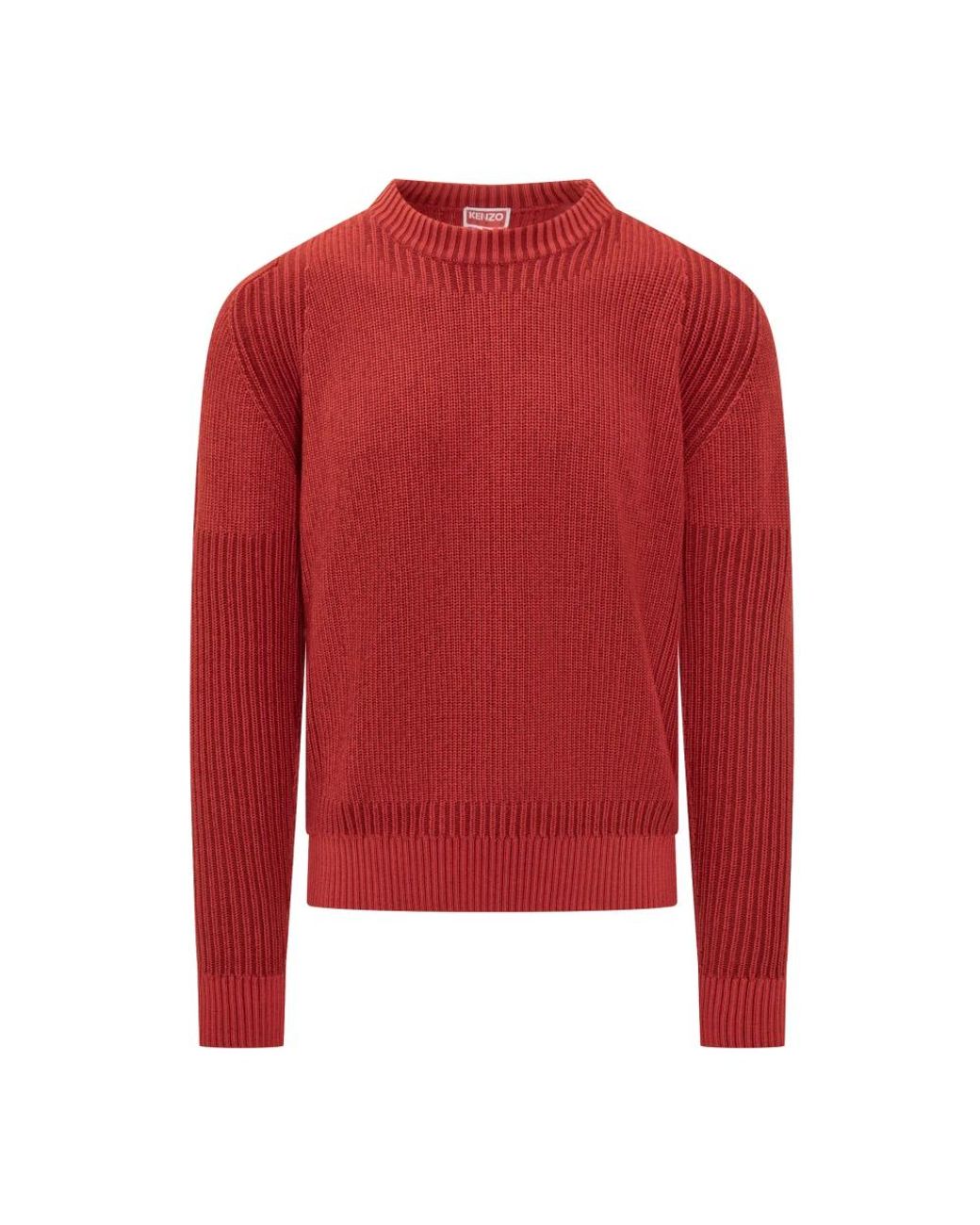 KENZO Red Round-Neck Knitwear for men