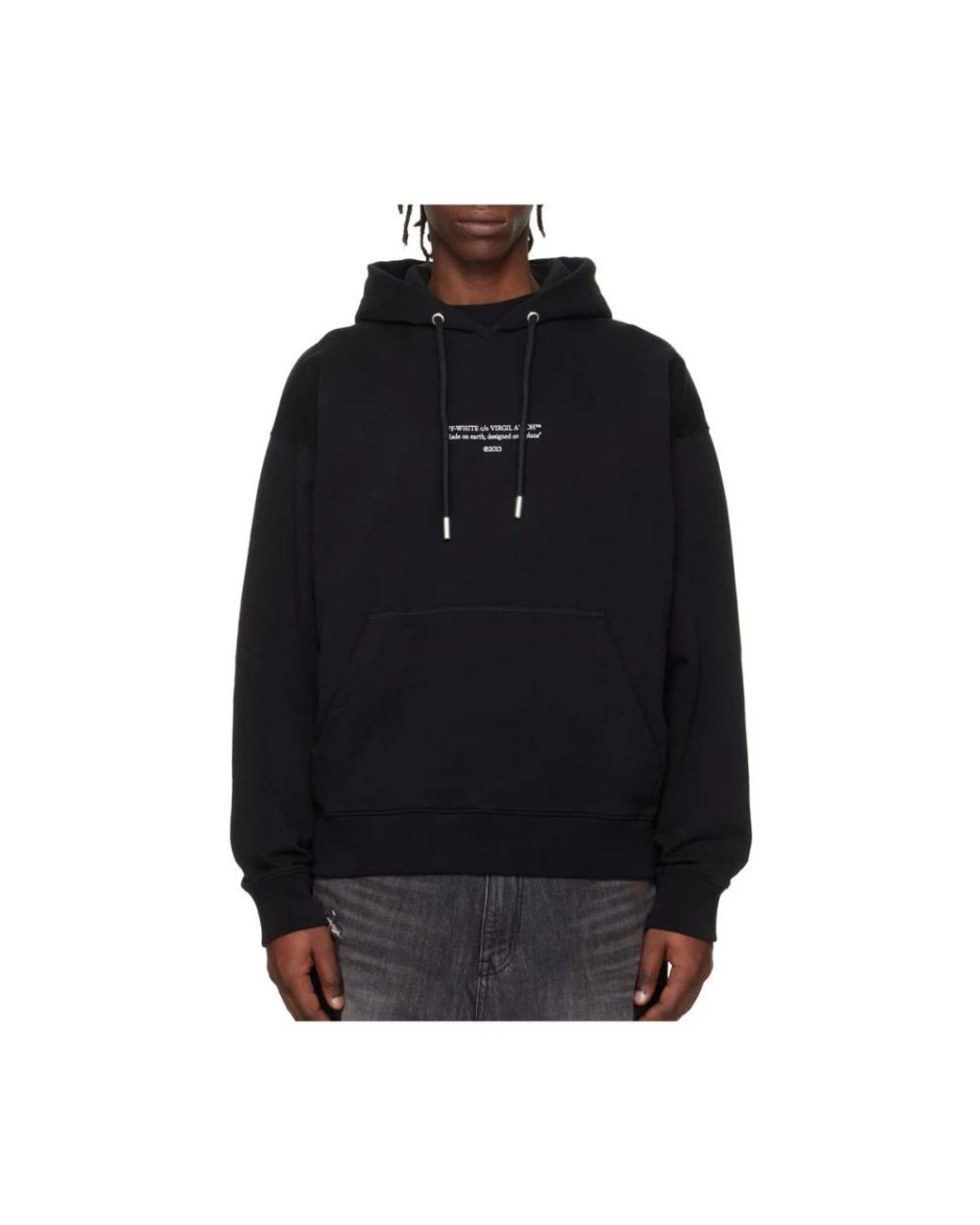 Off-White c/o Virgil Abloh Blue Hoodies for men
