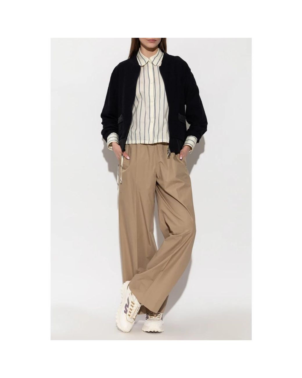 Moncler Natural Wide Trousers