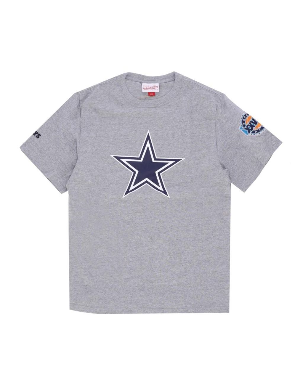 Mitchell & Ness Tops ,Grijs ,Katoen Dallas Mavericks Logo T-Shirt in het Gray voor heren