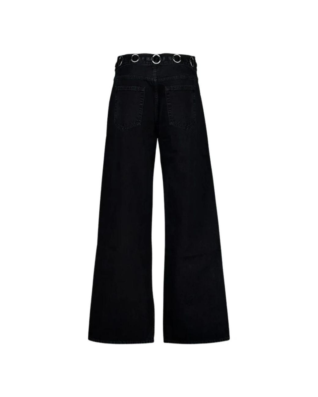 FRAME Black Wide Jeans