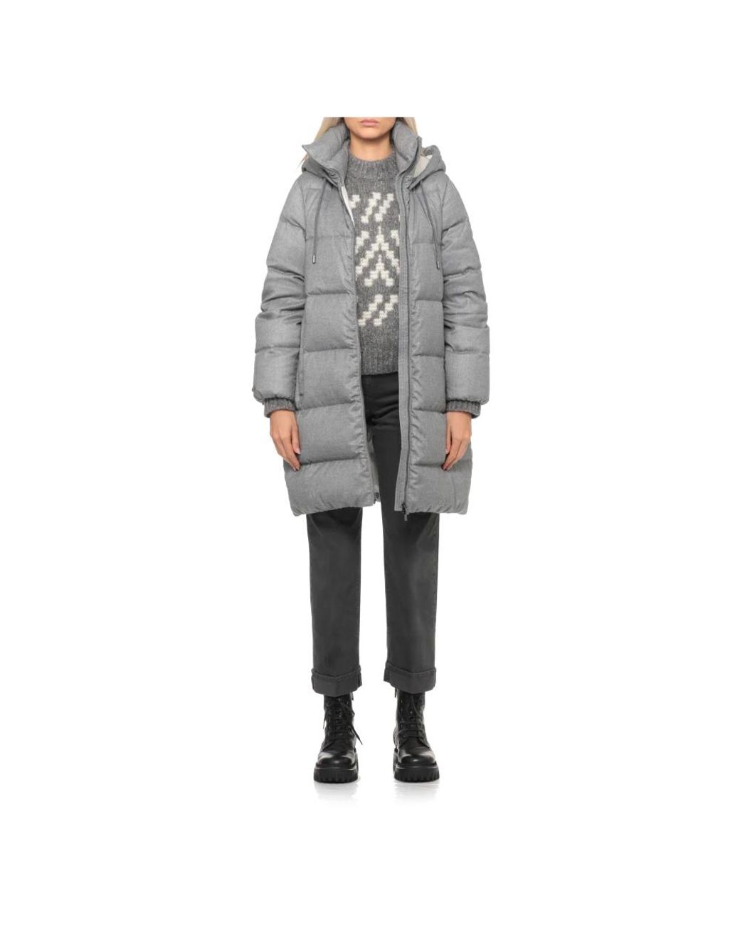 Down Coats Peserico de color Gray
