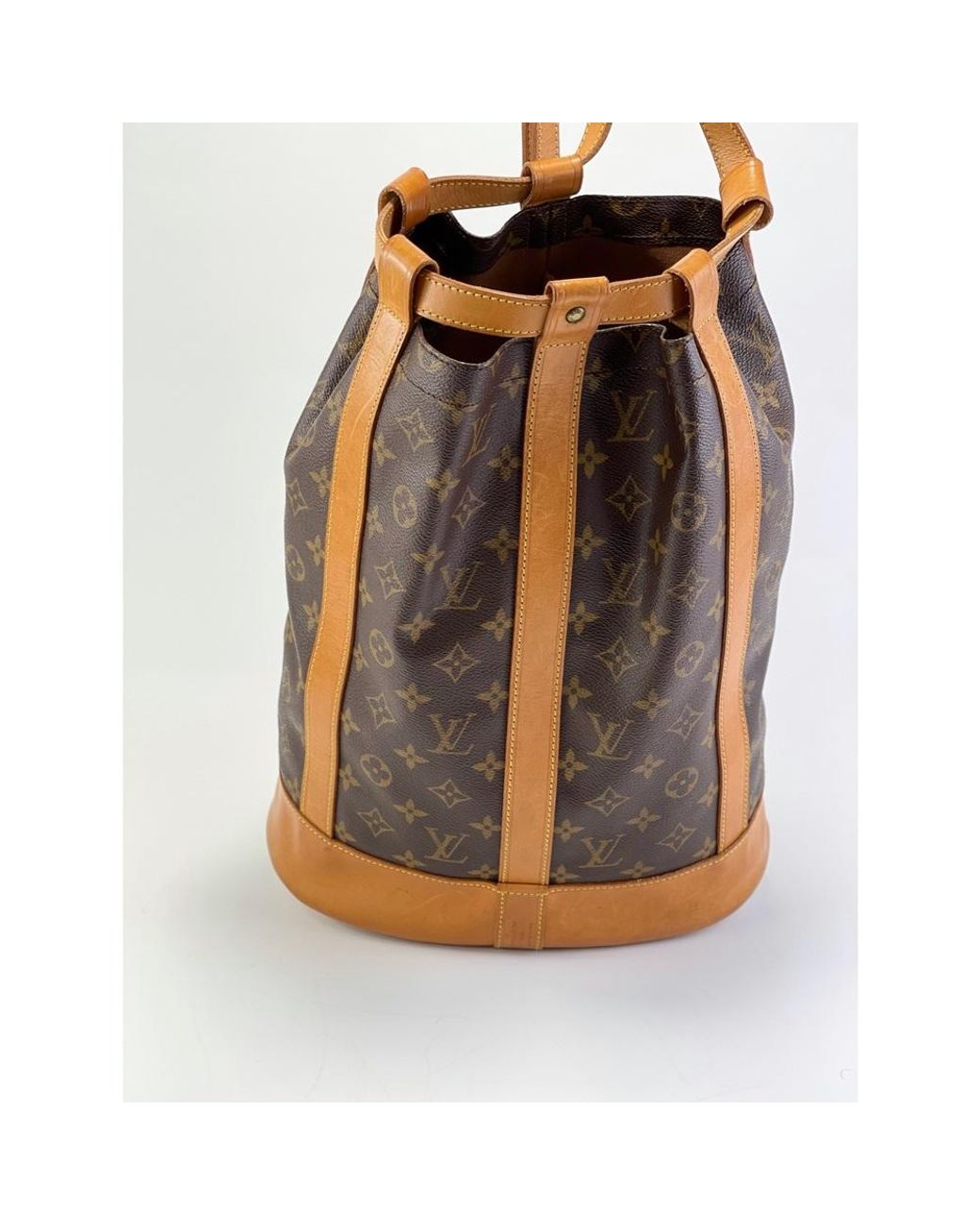 Mochila Vintage con monograma Randonnee GM Marr n Louis Vuitton de