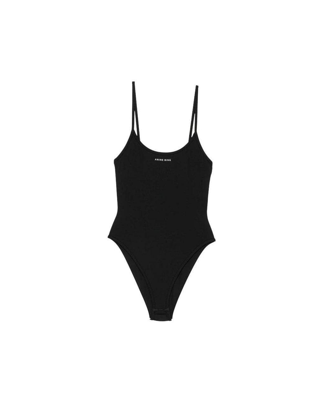 Body Barbara Con Logo Estampado Anine Bing de color Black