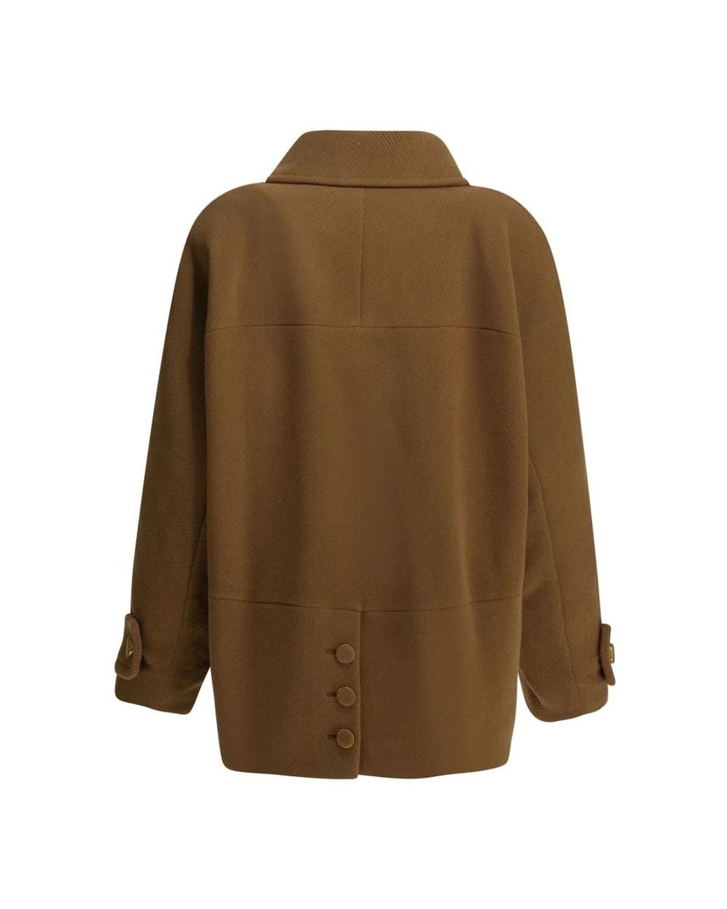 Double-Breasted Coats Chloé de color Green