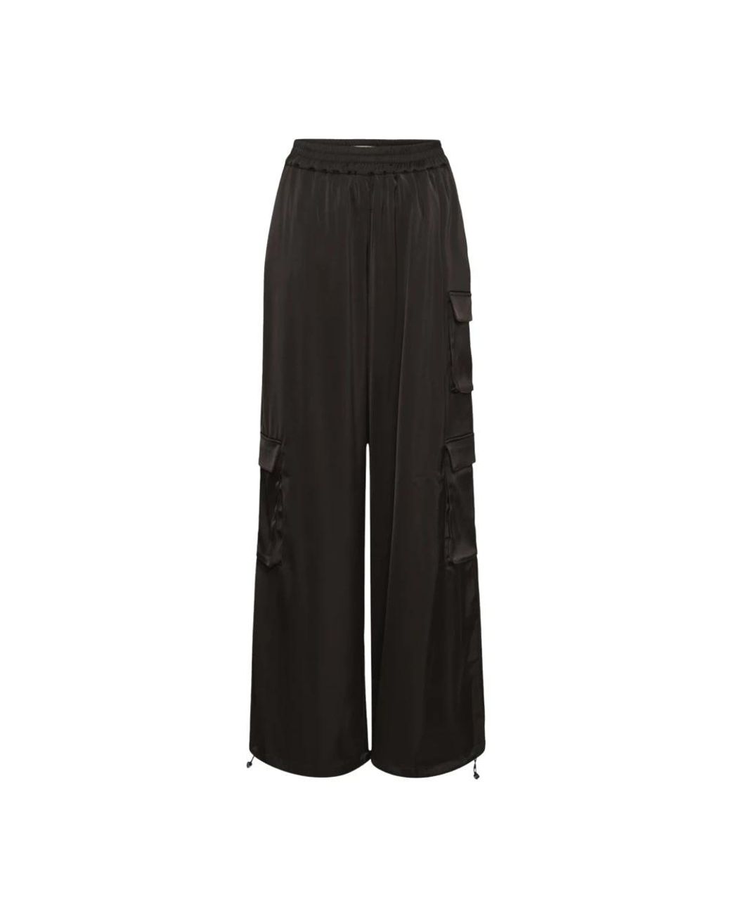 Gestuz Black Wide Trousers
