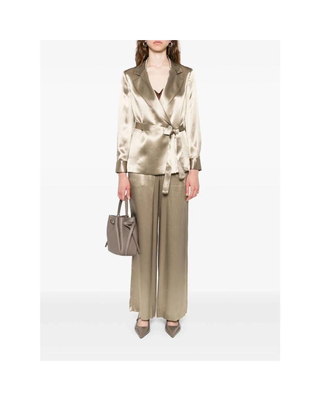 Peserico Natural Wide Trousers