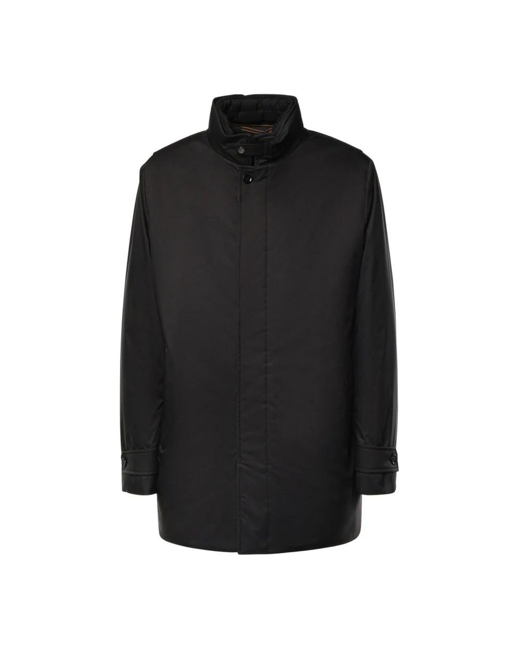 Moorer Black Single-Breasted Coats for men