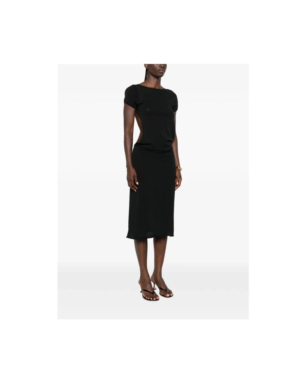 Frankie's Bikinis Black Midi Dresses