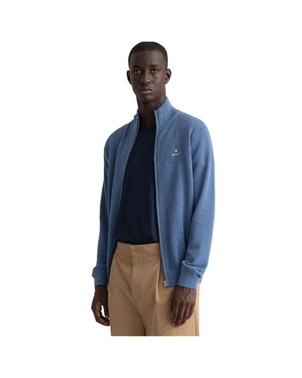Gant Blue Zip-Throughs for men