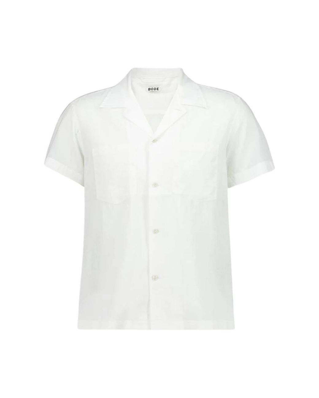 Bode White Short Sleeve Shirts for men
