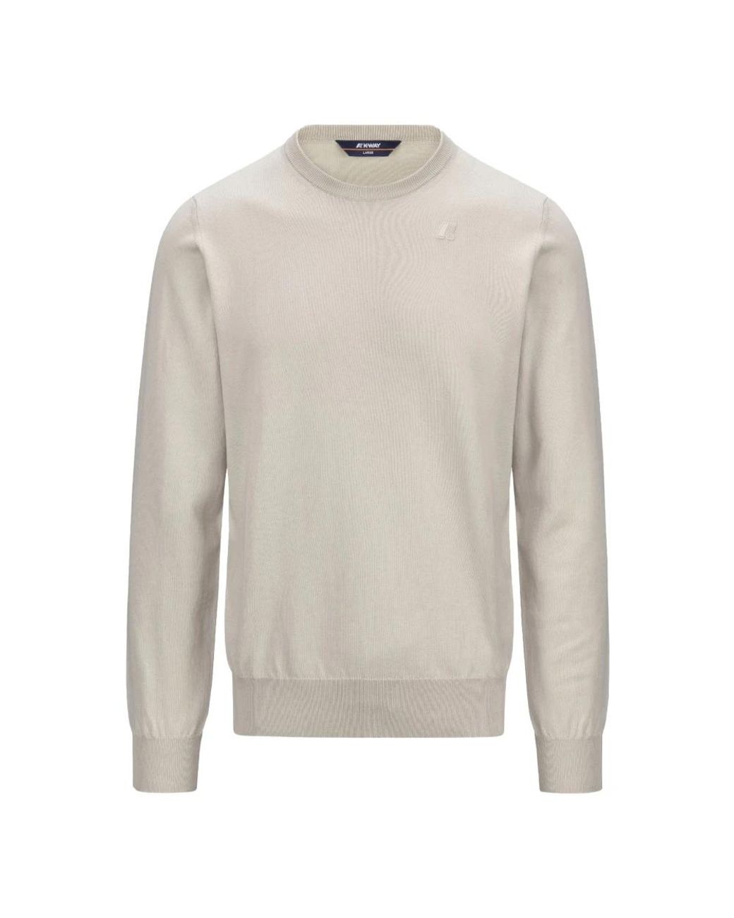 K-Way Gray Round-Neck Knitwear for men