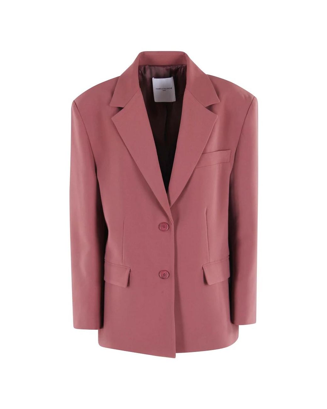 Isabelle Blanche Single-Breasted Blazer in het Red