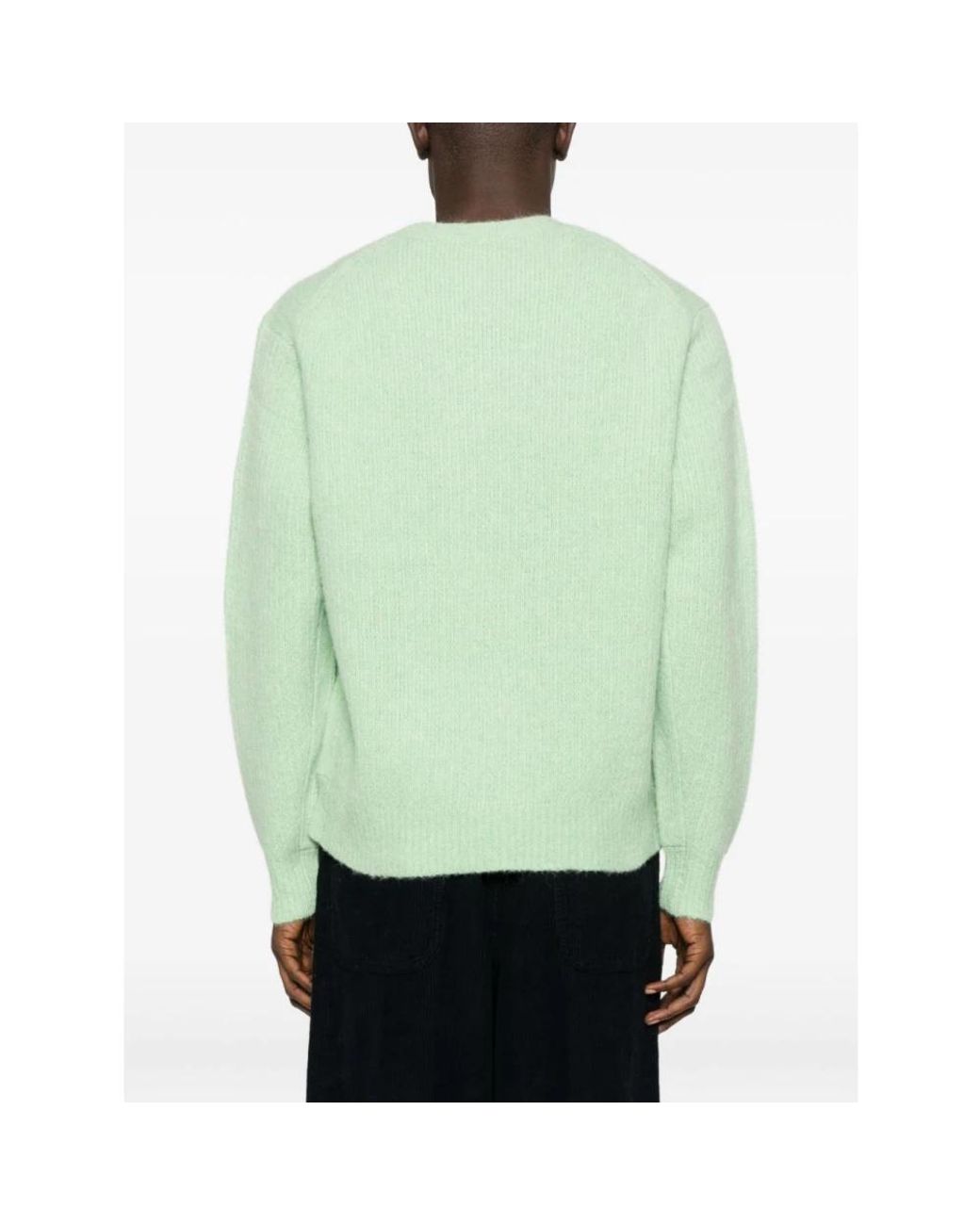 sunflower Green Round-Neck Knitwear for men