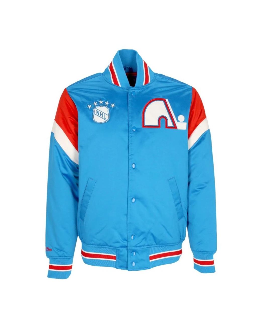 Mitchell & Ness Jassen ,Blauw ,Polyester Nhl Heavyweight Bomberjack Quenor in het Blue voor heren