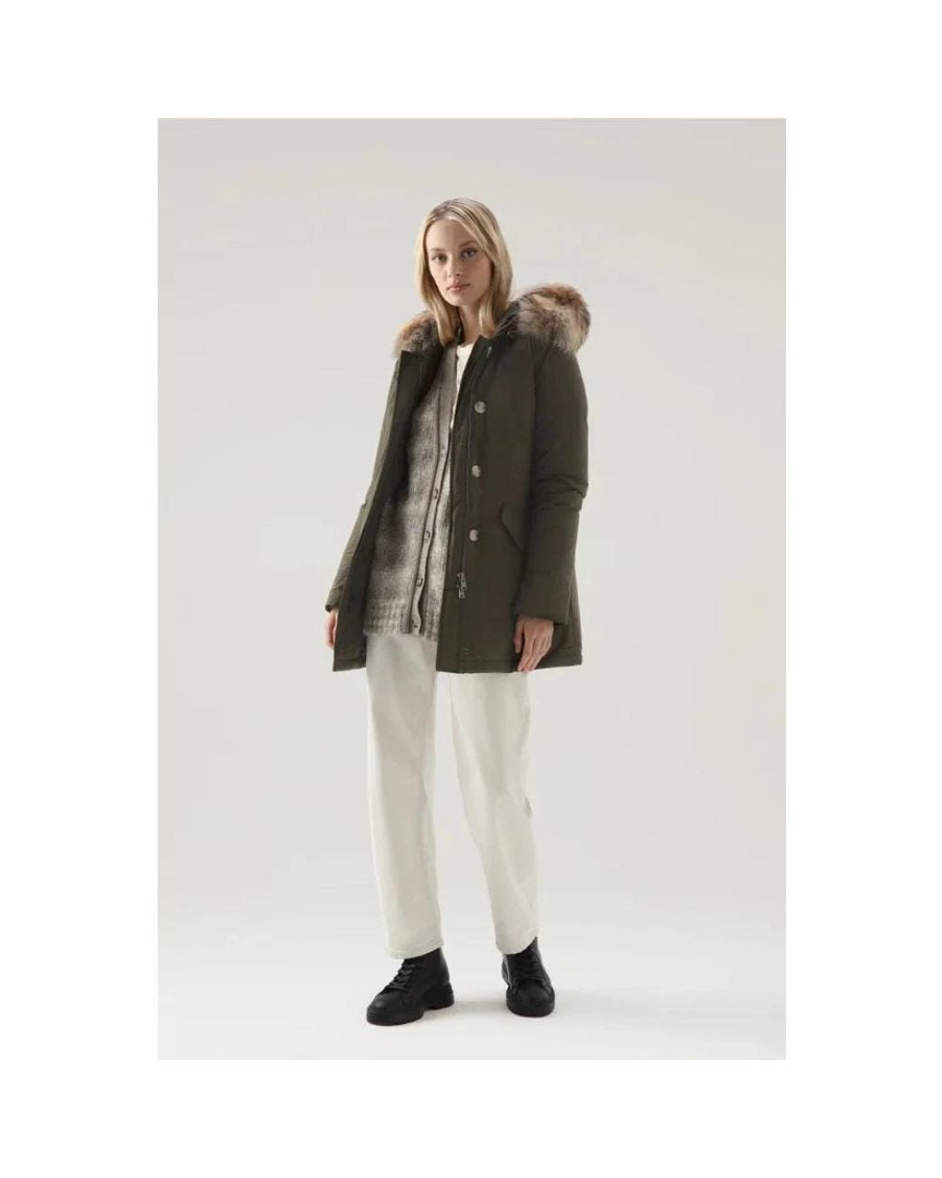 Woolrich Green Winter Jackets
