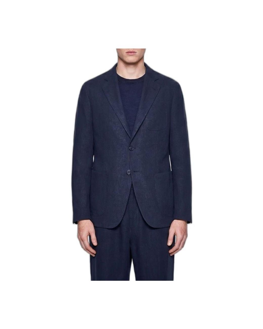 Giorgio Armani Upton Jas in het Blue voor heren