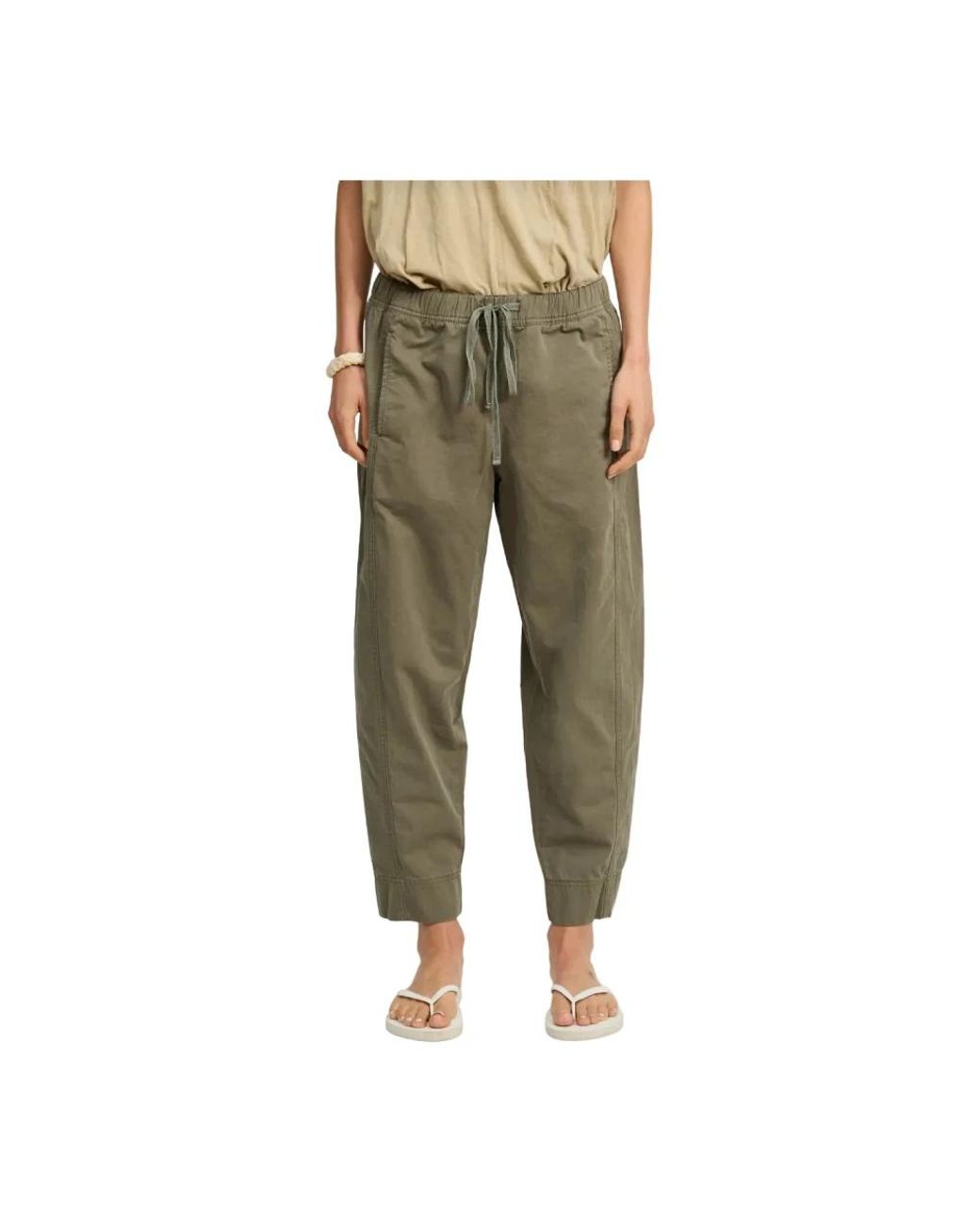 Denimist Green Straight Trousers