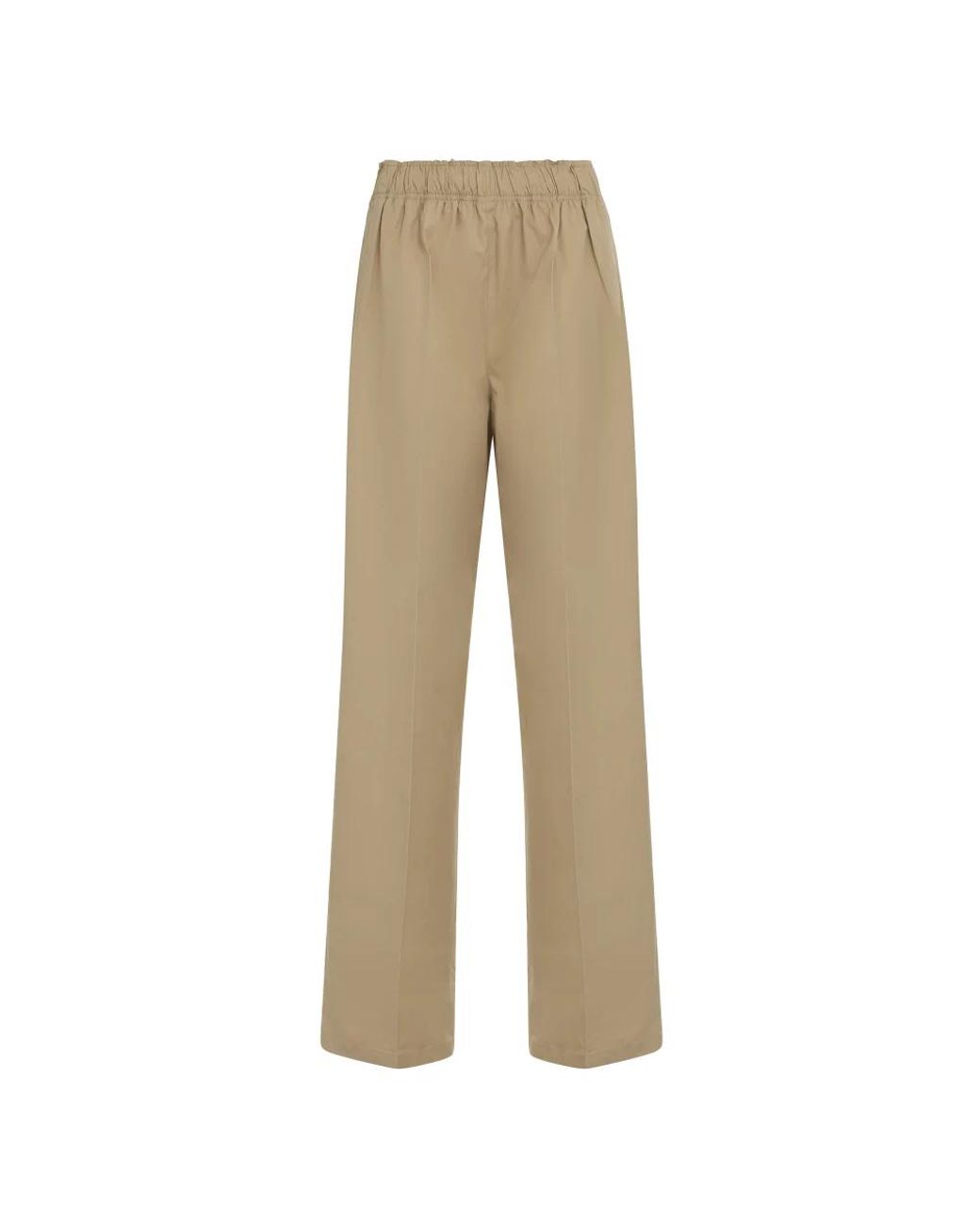 Prada Natural Wide Trousers