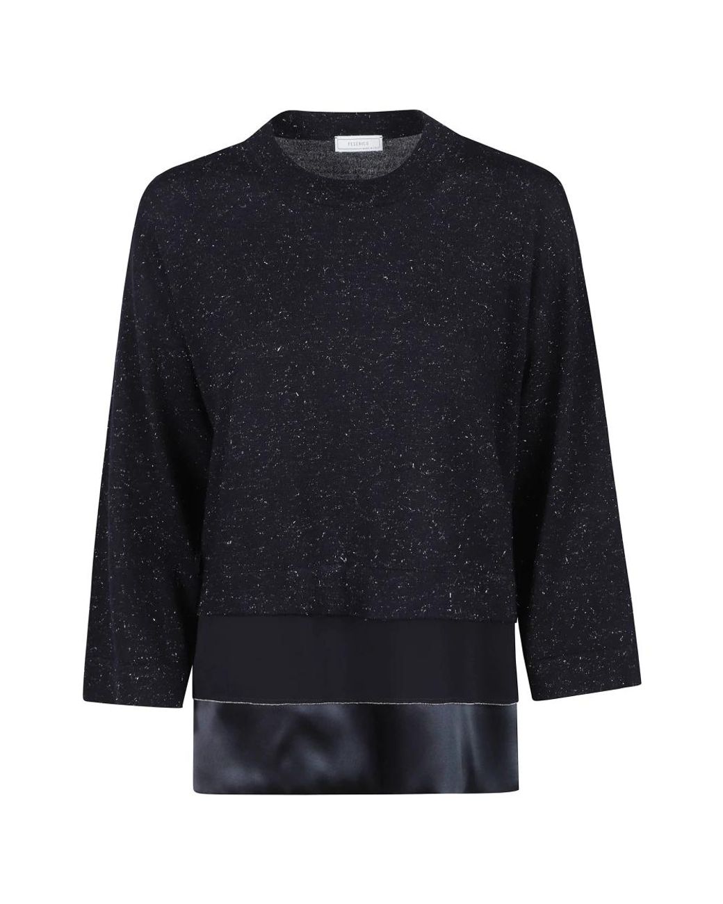 Peserico Blue Round-Neck Knitwear