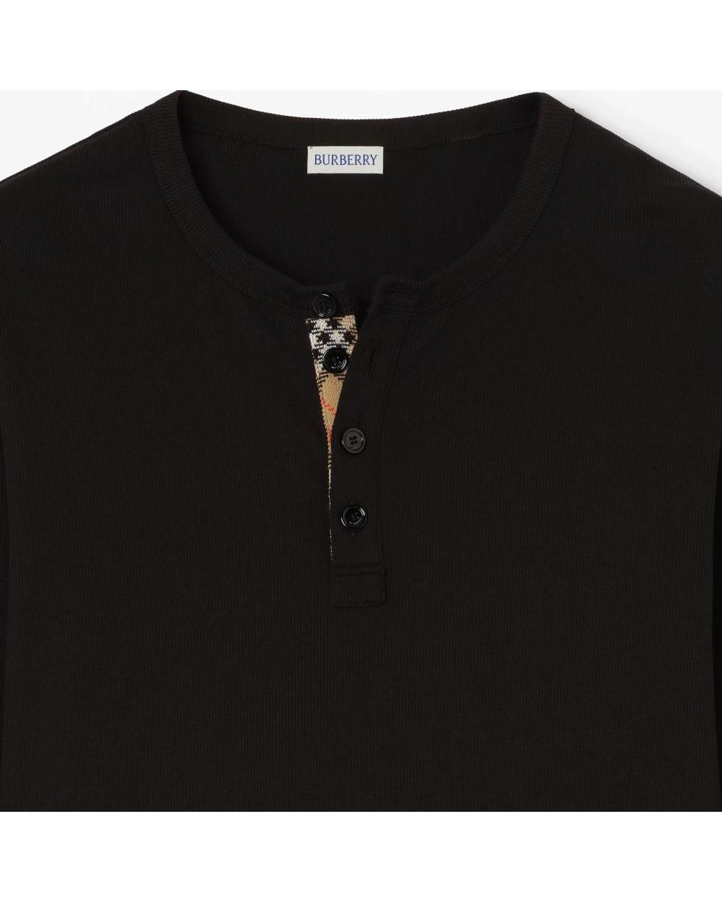 Burberry Black Long Sleeve T-Shirts for men