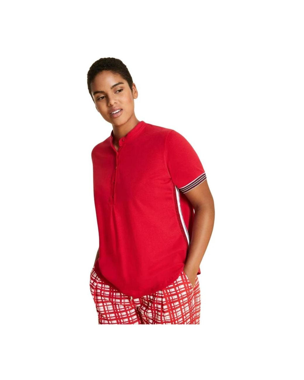 Marina Rinaldi Red Polo Shirts