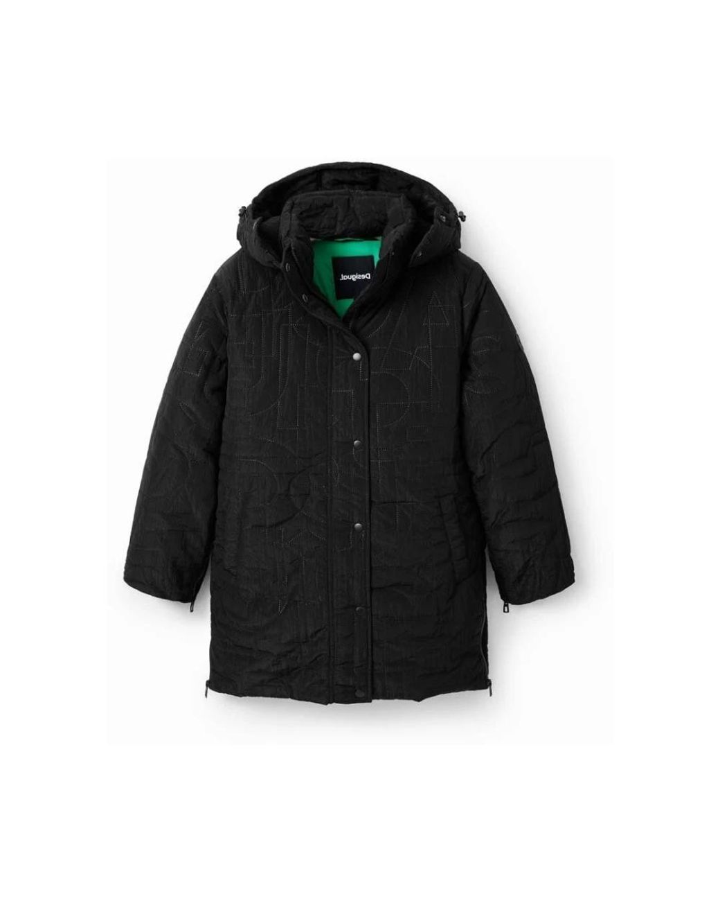 Winter Jackets Desigual de color Black