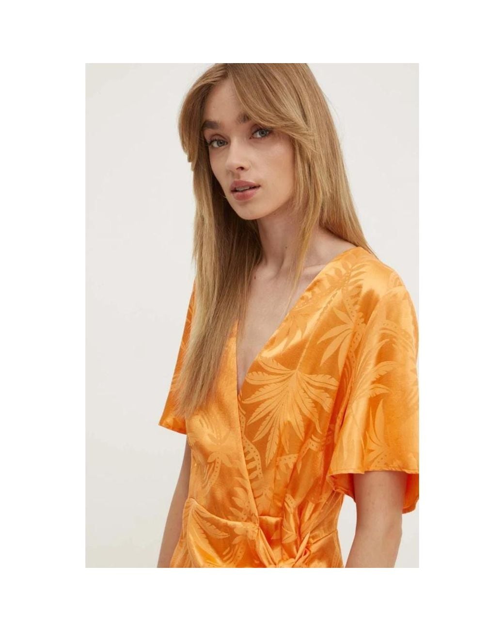 Wrap Dresses Never Fully Dressed en coloris Orange