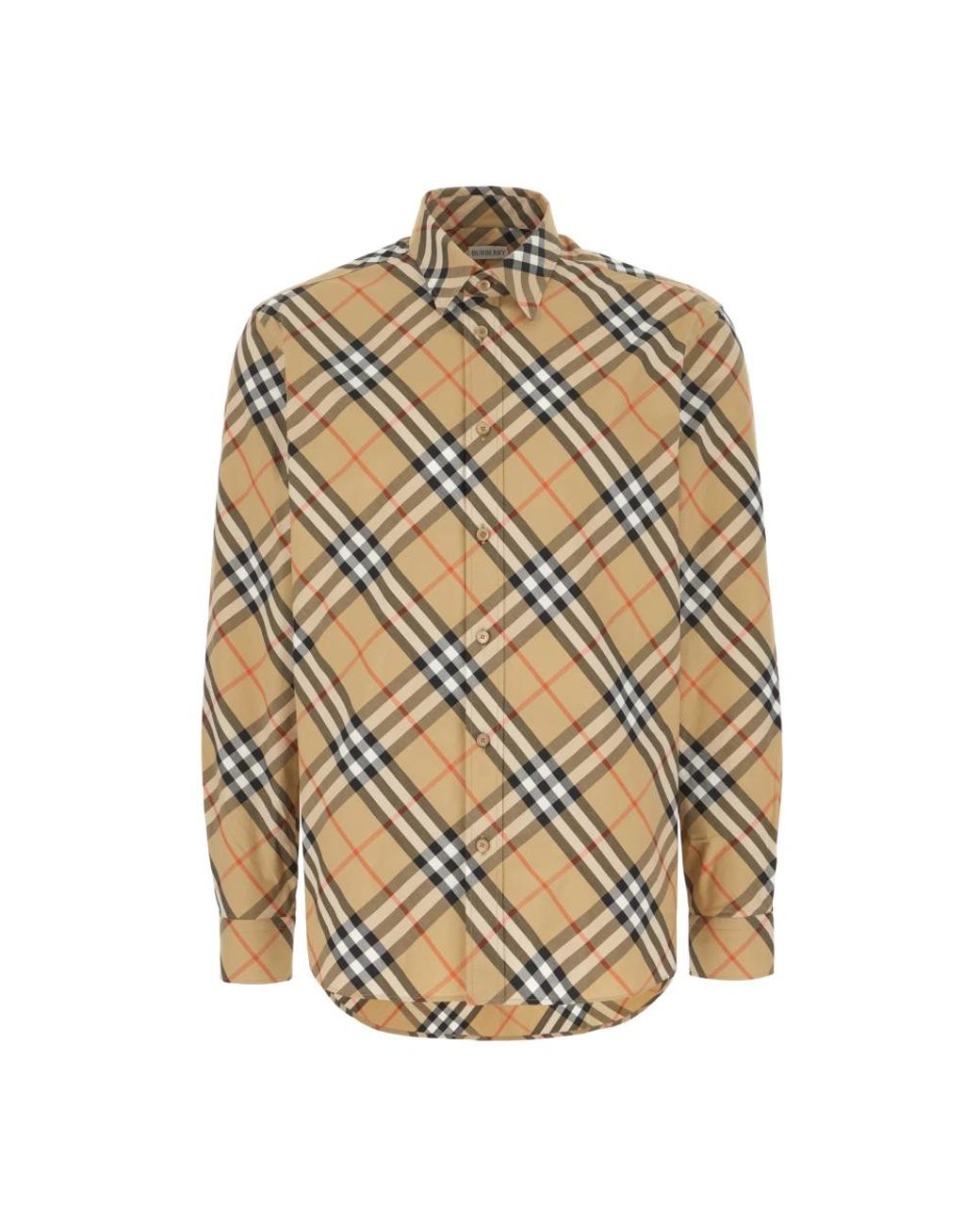 Burberry Natural Short Sleeve Shirts for men