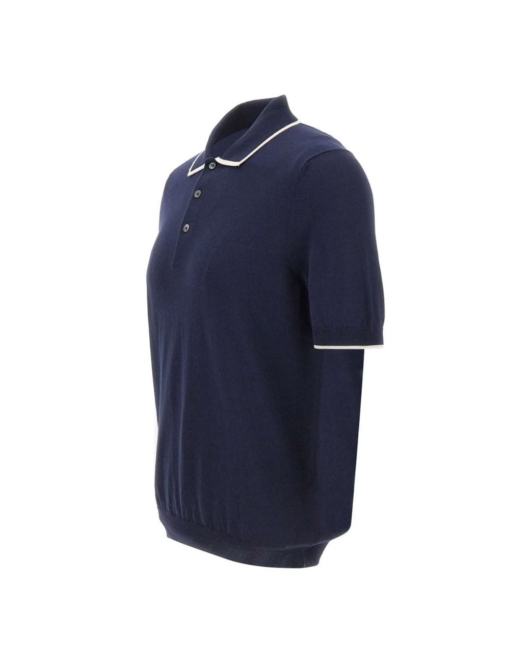 Gran Sasso Blue Polo Shirts for men