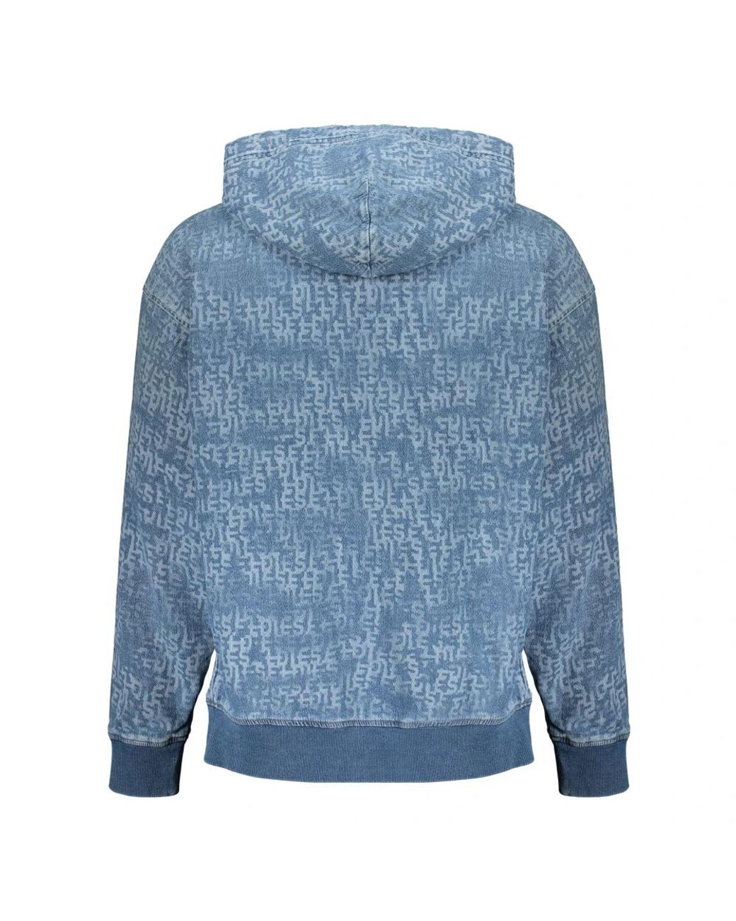 DIESEL Blue Hoodies for men