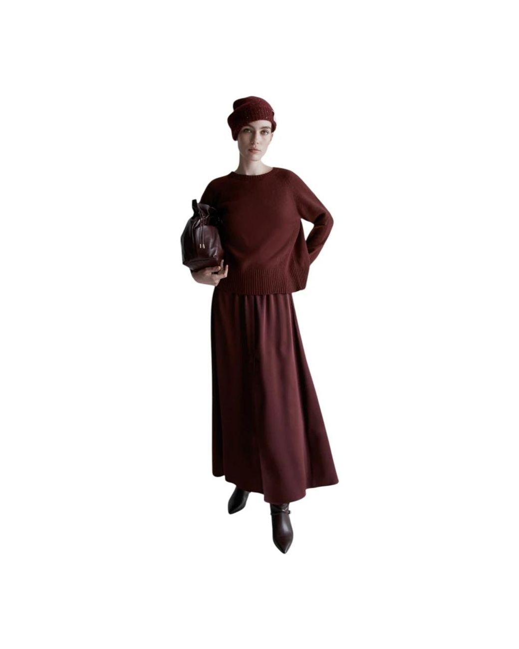 Marella Red Celia Rundhals-Pullover
