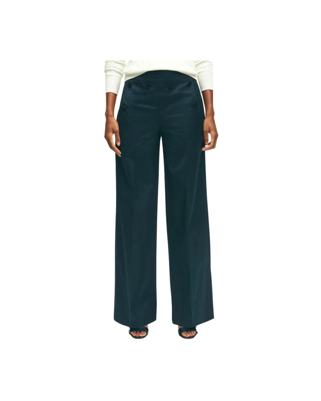 Brooks Brothers Blue Wide Trousers