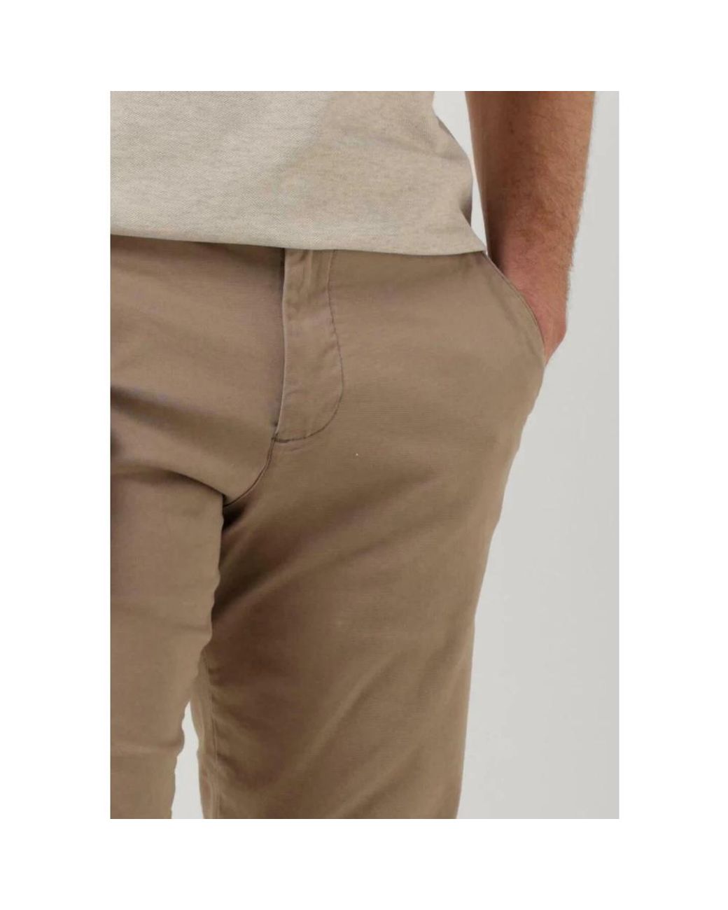 SELECTED Broeken ,Slim Fit Flex Broek in het Natural voor heren