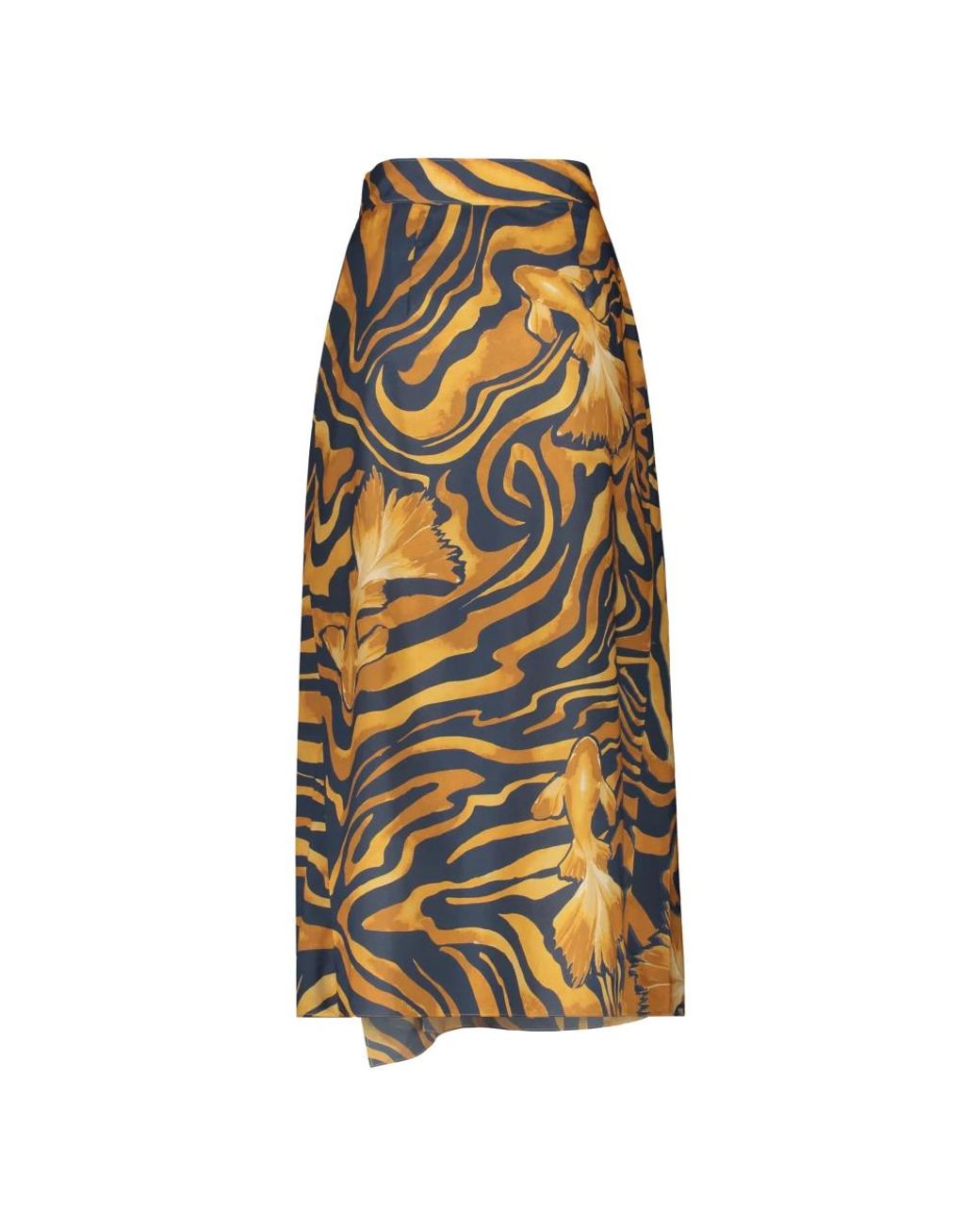 Maxi Skirts Alberta Ferretti de color Metallic