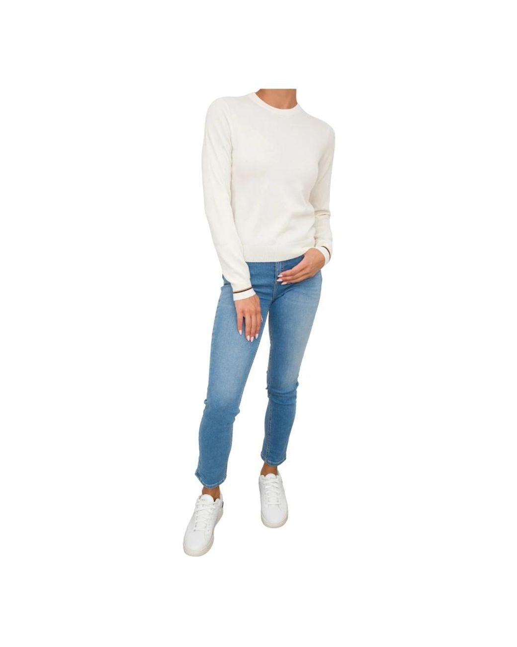 Marella Blue Round-Neck Knitwear