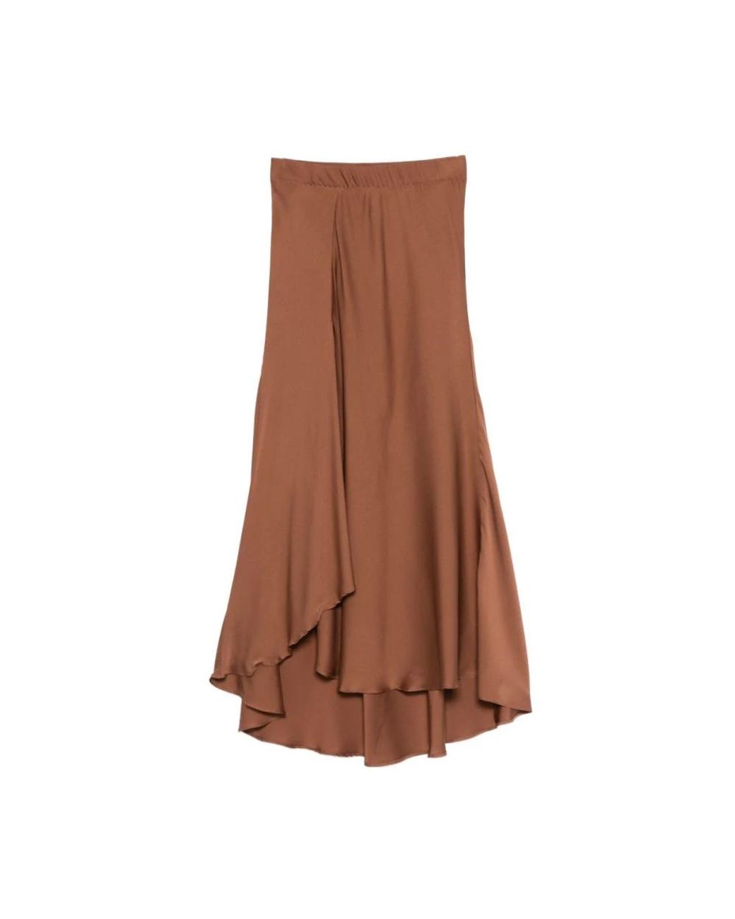 Silk95five Brown Midi Skirts