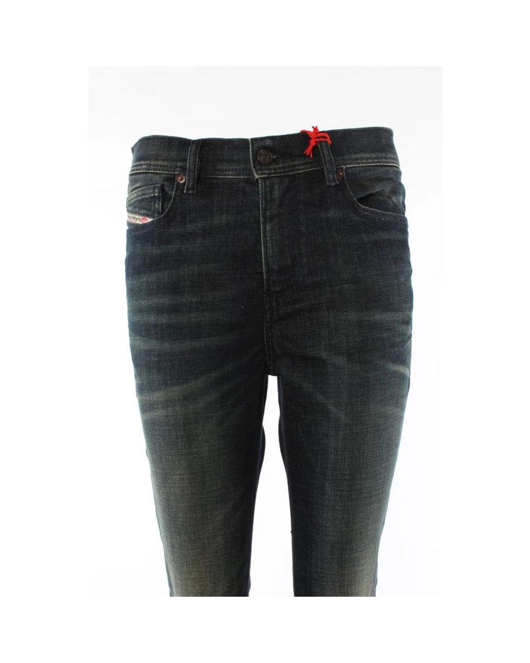 DIESEL Black Slim Fit Jeans for men