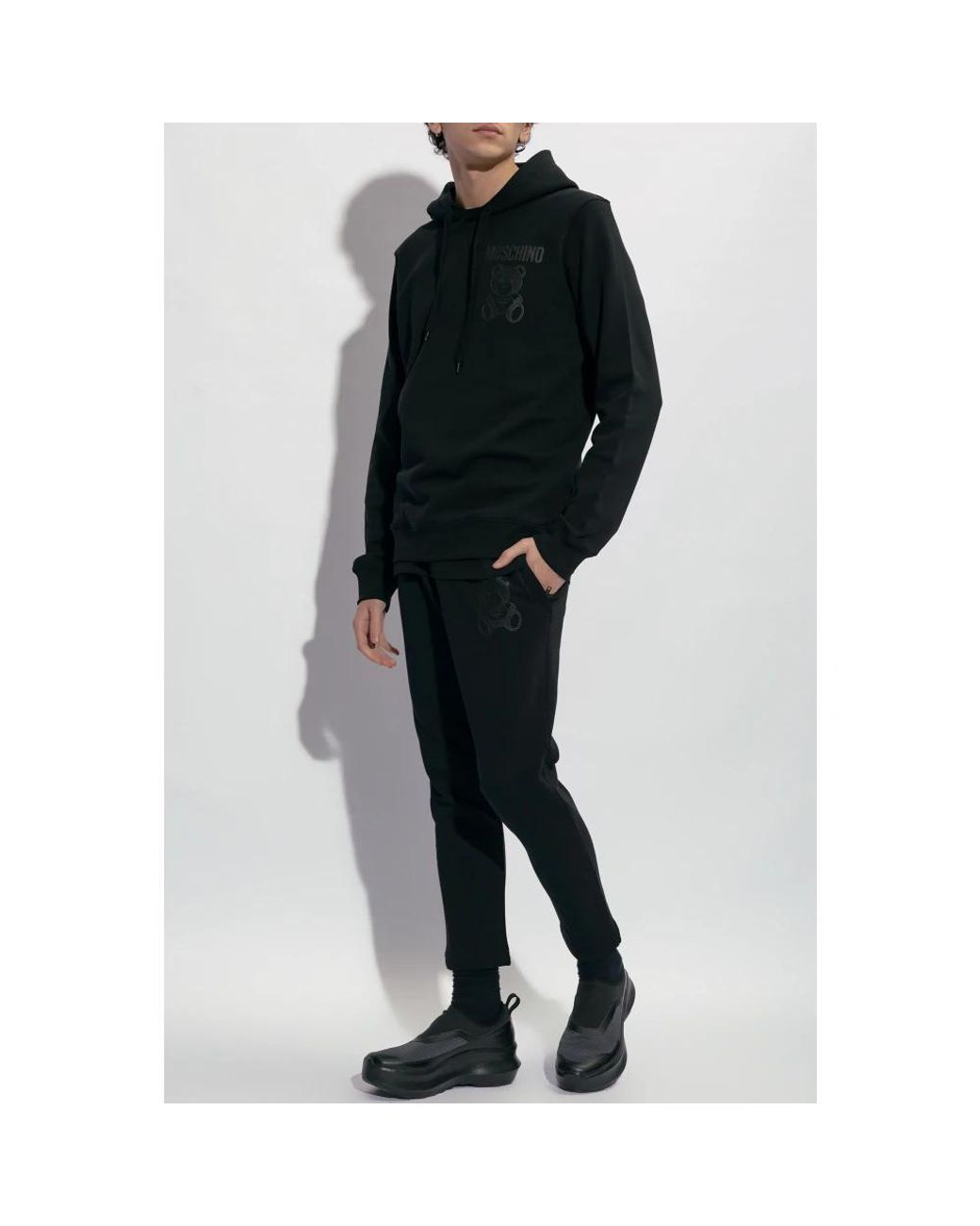 Moschino Black Hoodies for men