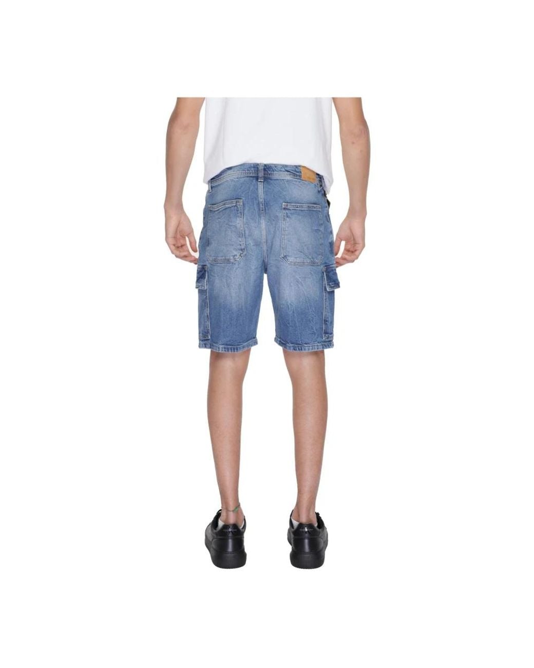 Antony Morato Blue Denim Shorts for men