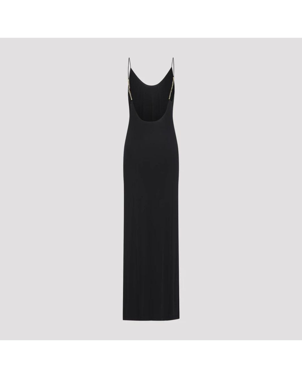 Saint Laurent Black Knitted Dresses