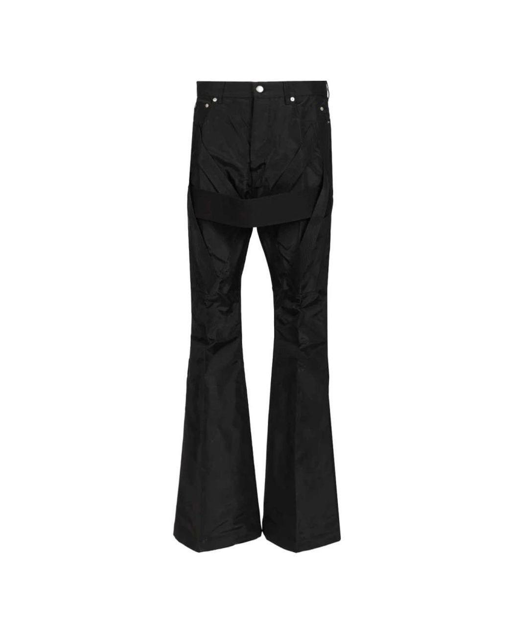 Rick Owens Black Wide Trousers for men
