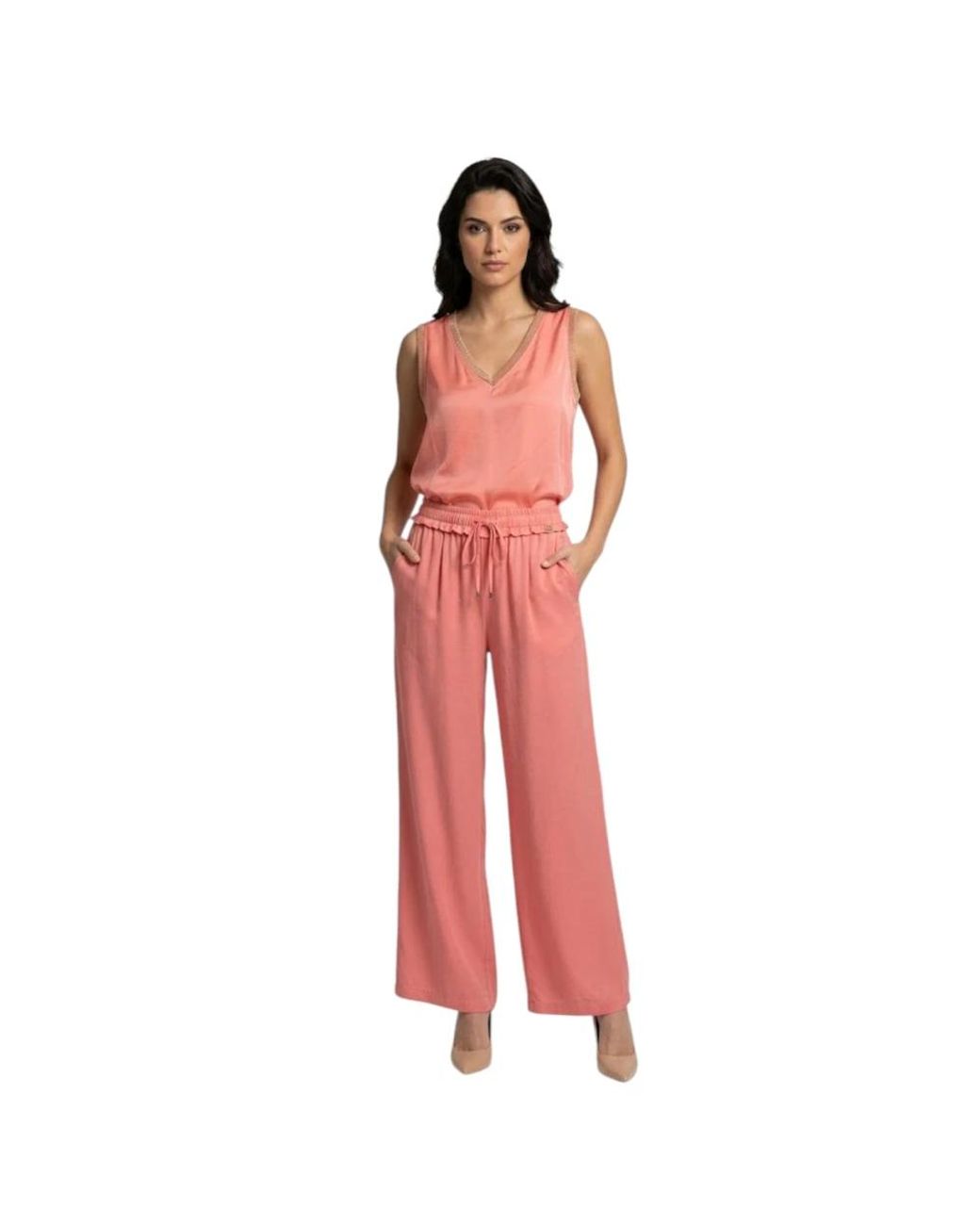 Fracomina Pink Sleeveless Tops