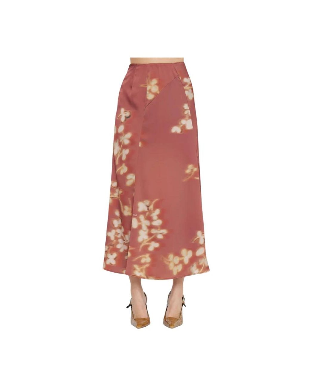 Nenette Red Midi Skirts