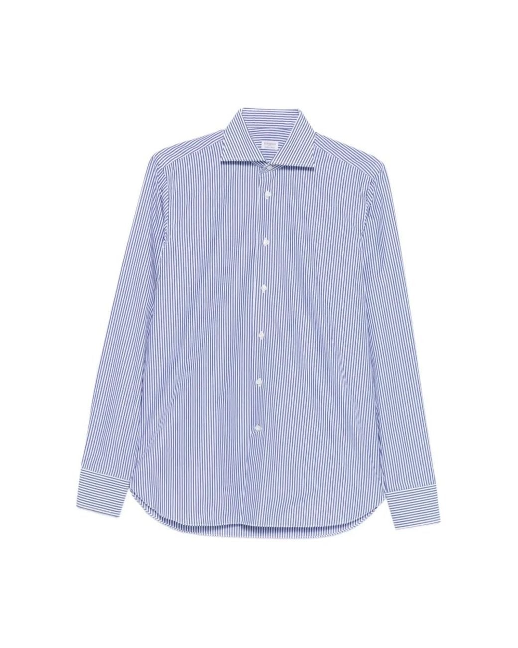 Borriello Blue Casual Shirts for men