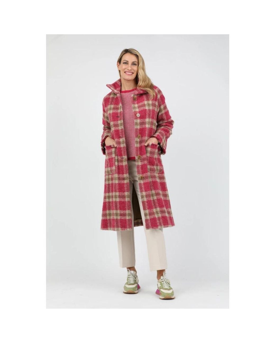 Single-Breasted Coats ROSSO35 de color Red