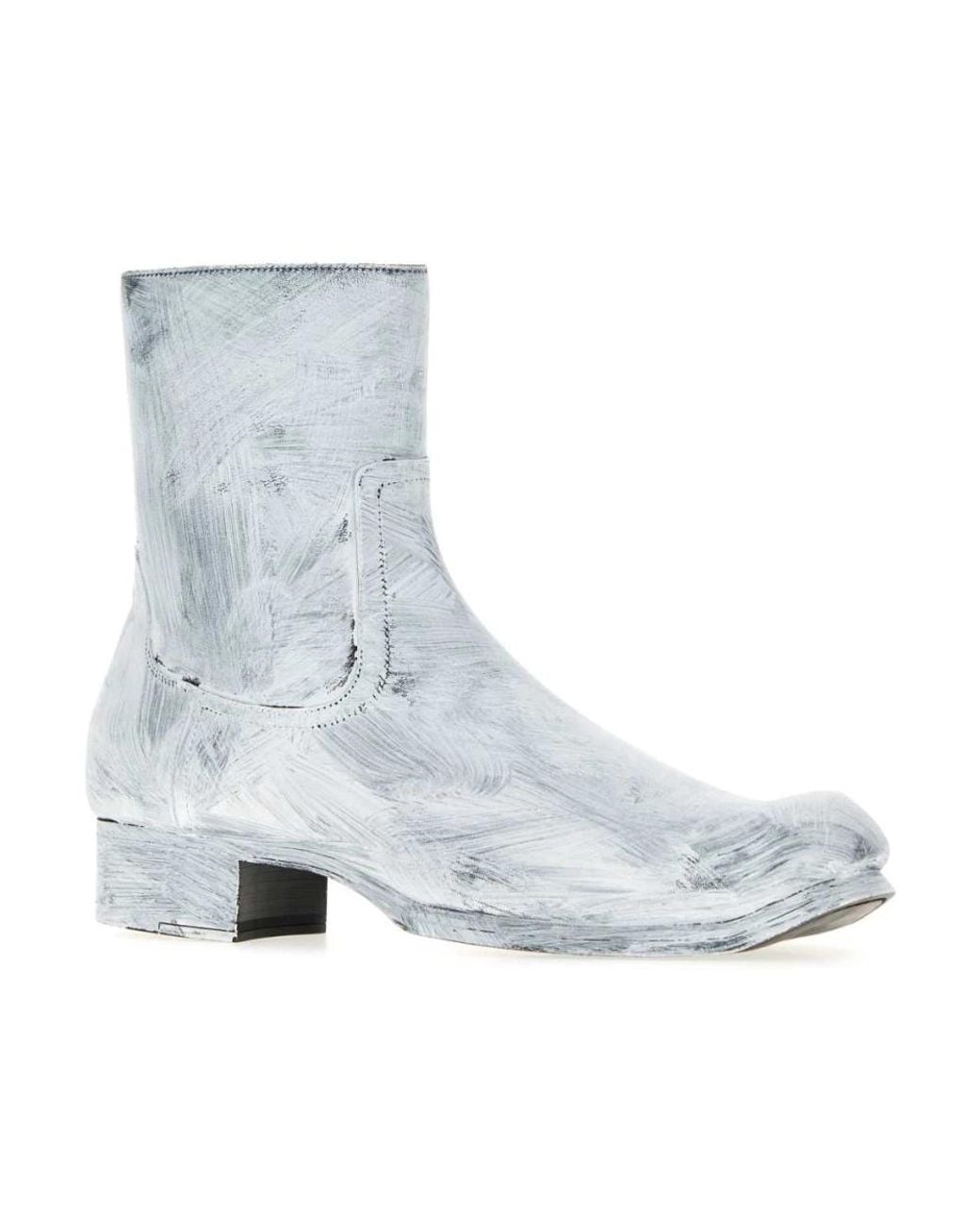 Maison Margiela Blue Ankle Boots for men