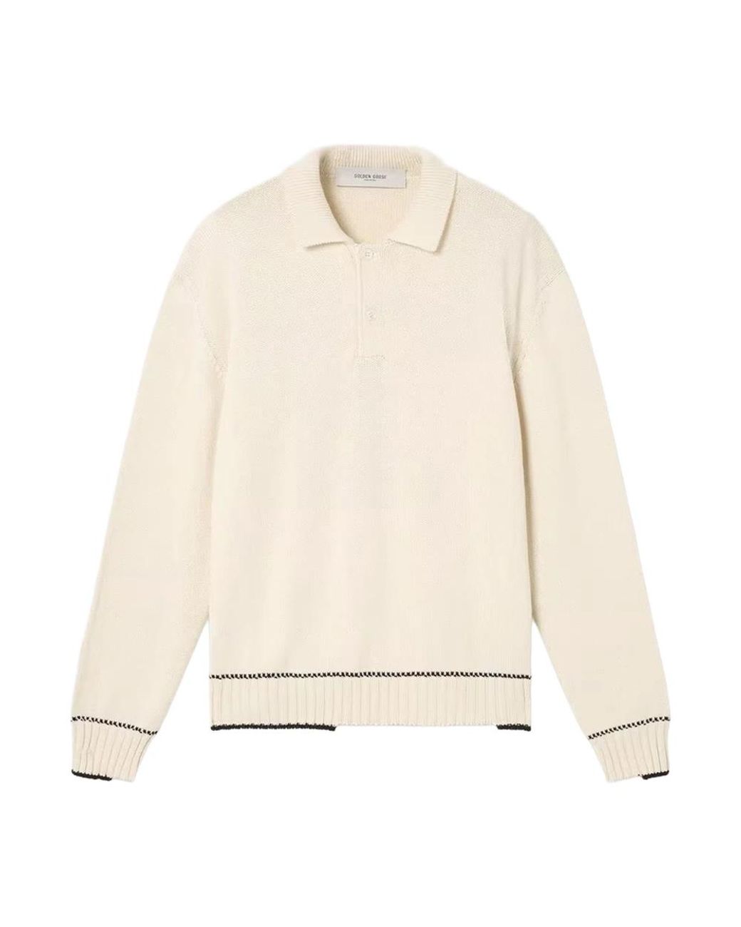 Golden Goose Deluxe Brand White Round-Neck Knitwear for men
