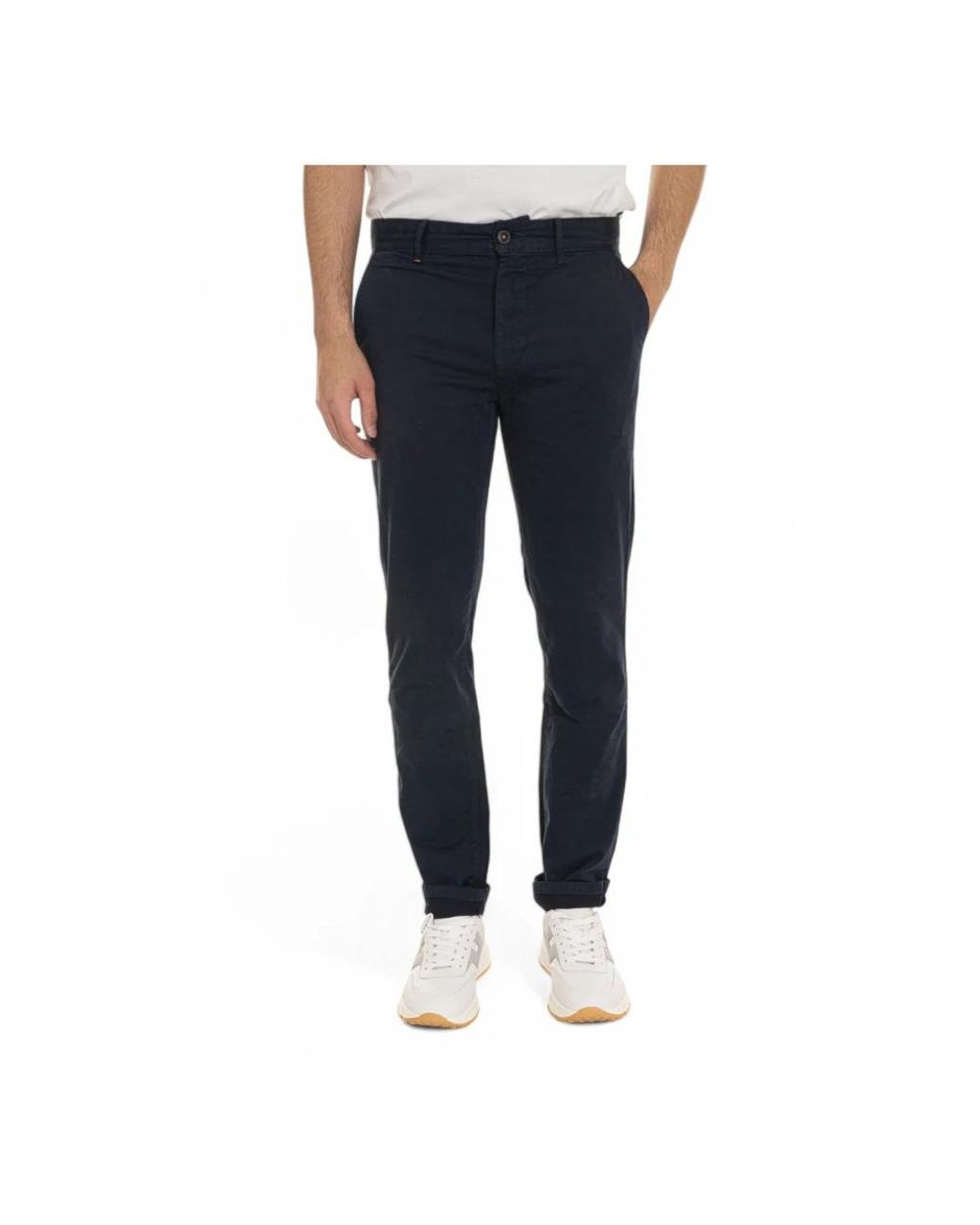 Boss Broeken ,Blauw ,Katoen Slim-Fit Chino Katoenen Broek in het Blue voor heren