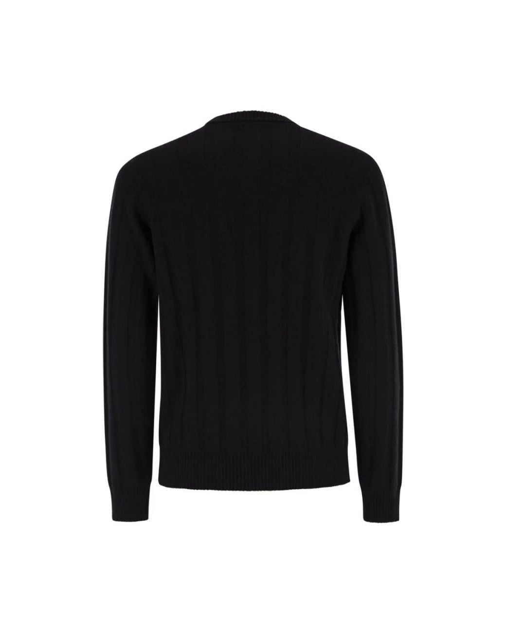 Peserico Black Round-Neck Knitwear for men